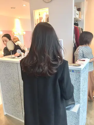 セミロング 所渉/韓国レイヤー /ウルフカットのヘアスタイル