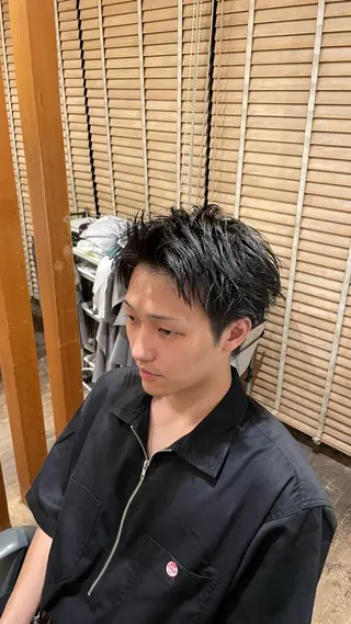 ショート メンズ 椿 大輔のヘアスタイル