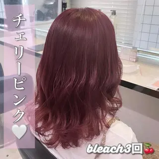 ミディアム カラー ヘアアレンジ SALOWIN上野店所属・💕上野美容師☁ ブリーチ💖サワのヘアスタイル