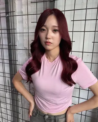 カラー AYANE 韓国ヘア /レイヤーカットのヘアスタイル