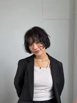 ショート パーマ 入江 允のヘアスタイル