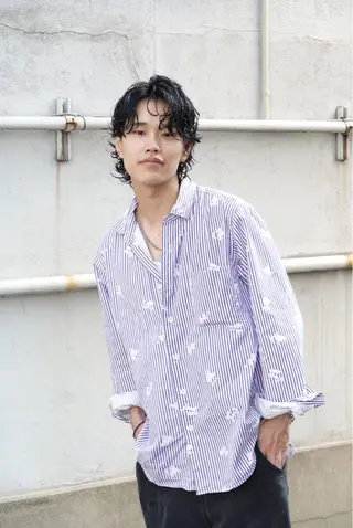 ミディアム パーマ メンズ メンズカット/パーマ /ユアサシュンスケのヘアスタイル