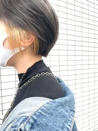 ショート カラー ショートボブ縮毛矯正 髪質改善のプロ山道潤のヘアスタイル