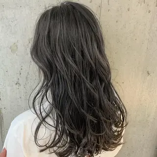 ロング カラー 透明感/ ハイライト/竹中涼のヘアスタイル