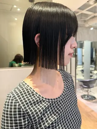 ミディアム 須藤　優真 レイヤーボブ　ウルフのヘアスタイル