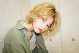 ミディアム カラー パーマ 可愛いを作る神 ナオヒロのヘアスタイル