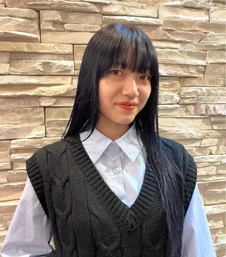 ロング 福田 唯夏のヘアスタイル