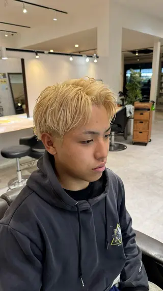 パーマ メンズ 山脇 郁叶のヘアスタイル