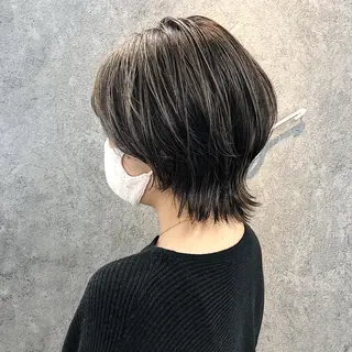 ショート 所渉/韓国レイヤー /ウルフカットのヘアスタイル