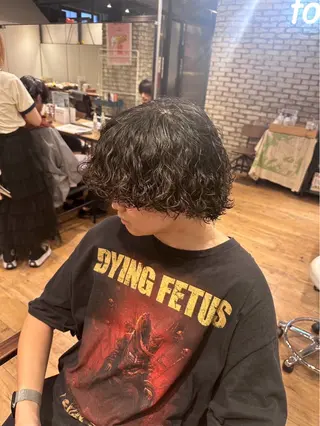 パーマ メンズ クキノケイカ /暖色カラーのヘアスタイル