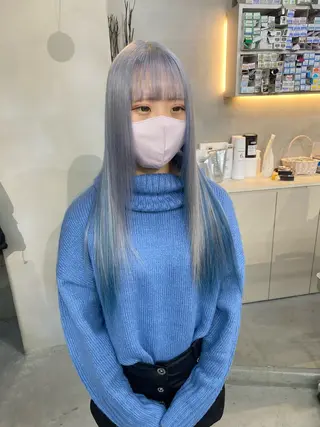 ロング カラー qulim所属・前橋 姫奈のヘアスタイル