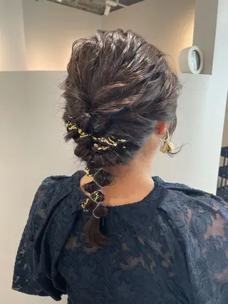 ミディアム ヘアアレンジ uyu所属・♡kyoka /  uyu♡のヘアスタイル