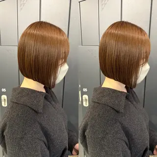 ショート カラー ボブ指名No.1 🌼chidaのヘアスタイル