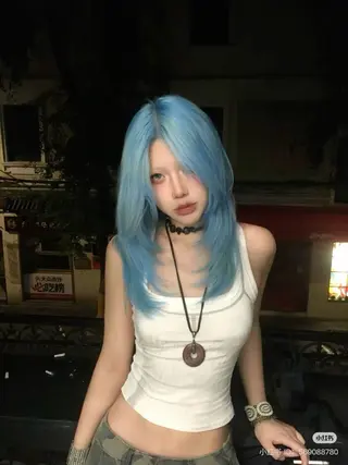 ロング カラー minto/ 似合わせ/ハイトーンのヘアスタイル