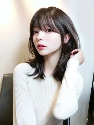 ミディアム カラー Roi ofGiseLのヘアスタイル