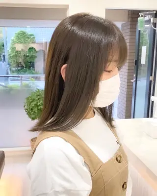 ミディアム カラー カットと縮毛矯正の匠 【こだま】のヘアスタイル