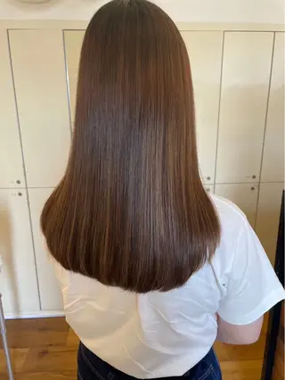 ロング カラー 中村 彩奈のヘアスタイル