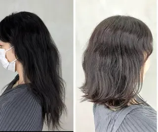 ミディアム ウルフ・ハイレイヤー 🌟ナカノ・ユウヤのヘアスタイル