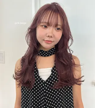 ロング レイヤーカット/ 透明感カラーmikuのヘアスタイル