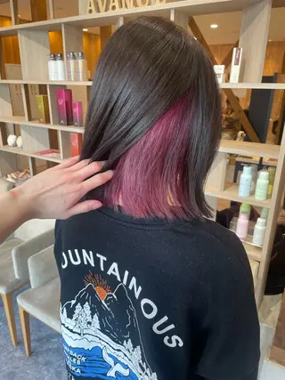 ミディアム カラー 髪質改善カラー🌈✨ 加藤 愛のヘアスタイル
