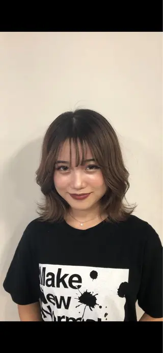 ミディアム 安永 将悟のヘアスタイル