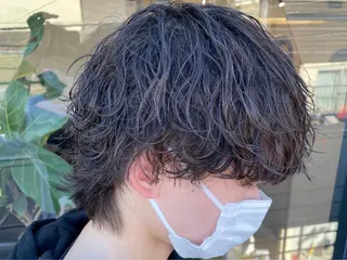 ミディアム パーマ メンズ fifth 山中達也のヘアスタイル