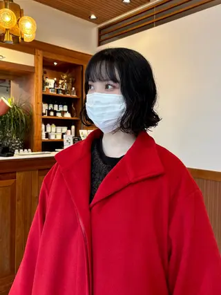 ショート パーマ SASAnagano 堀内未梨のヘアスタイル