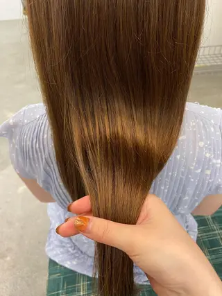 ロング 顔周りカット/透明感 カラー/rioのヘアスタイル