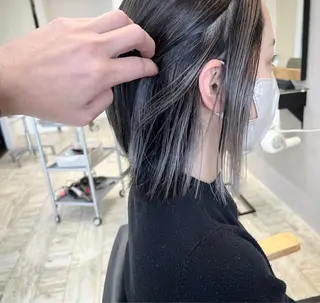 ミディアム カラー テトネ タカシのヘアスタイル
