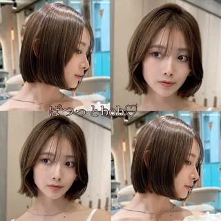 ショート rina似合わせ レイヤー韓国カラーのヘアスタイル