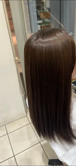 ロング カラー ふかや まりかのヘアスタイル