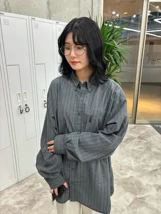 ミディアム カラー ヘアアレンジ 苗代萌/ぷるツヤ髪 🫧／レイヤーカットのヘアスタイル