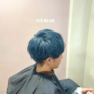 カラー メンズ 夏向/ハイトーン /パーマのヘアスタイル