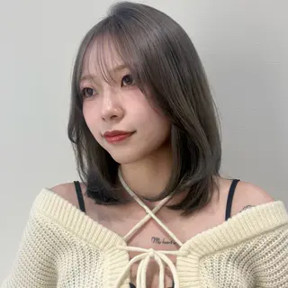 ミディアム 似合わせ前髪／ 小顔カット🎀そうのヘアスタイル