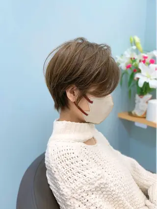 ショート カラー 前田 健太のヘアスタイル