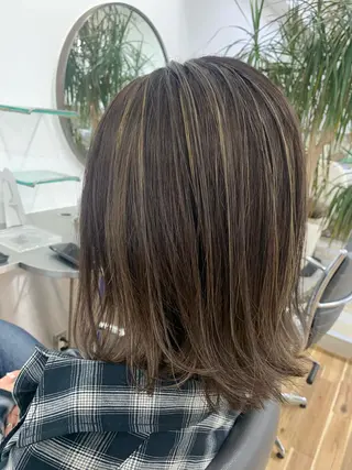 ミディアム カラー Reb_keiji 👑小倉圭司のヘアスタイル