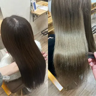 セミロング カラー TELAHAIR研究学園店所属・TELAHAIR 副店長 永田のヘアスタイル