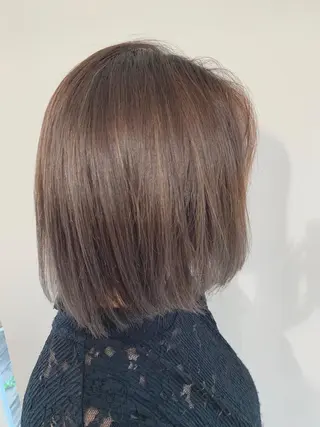 ミディアム カラー パーマ ヘアアレンジ 加藤 綾華のヘアスタイル