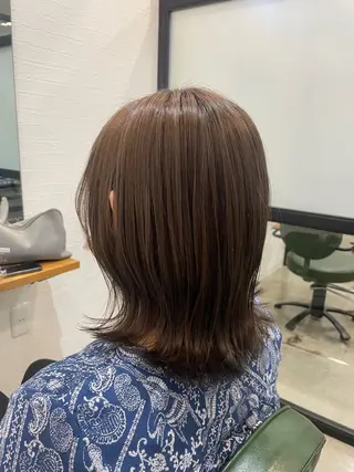 ミディアム カラー 髪質改善 個室美容室 calm 新田 美容院【カルム】所属・【カルム】 スズキのヘアスタイル
