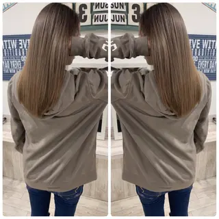 セミロング カラー 京都大人女性ショート 徒歩1分/秋山のヘアスタイル