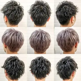 ショート カラー パーマ メンズ 看板犬がお出迎え◎ 初めてでも安心◎のヘアスタイル