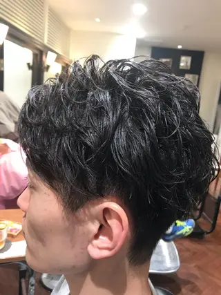 ショート パーマ アザマ　ヤスカツ _rosso 川口のヘアスタイル