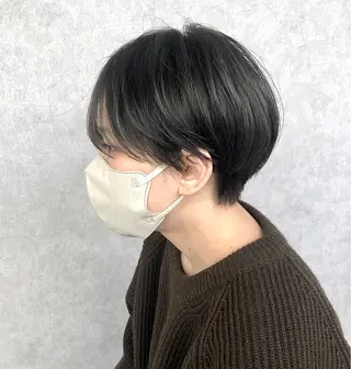 ショート カラー ショート、韓国メンズ ヘアのかつらぎのヘアスタイル