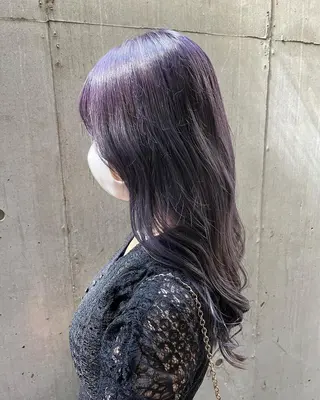 ロング カラー 似合わせ/ブリーチ/ 髪質改善/ミクෆ‪のヘアスタイル