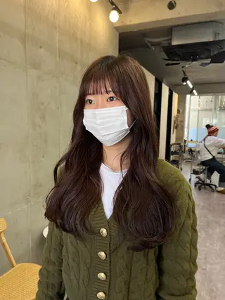 ロング カラー SALT WATER所属・🫐 𝐌𝐚𝐨 🫐似合わせcutのヘアスタイル