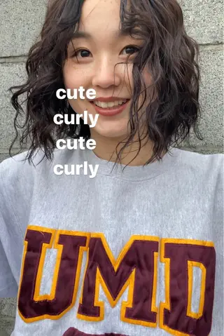 ショート カラー パーマ ヘアアレンジ パーマ指名No1 /namiのヘアスタイル