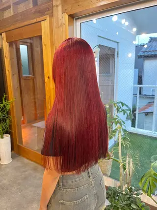 ロング カラー まろみ暖色×ボブ ×chia🕯のヘアスタイル