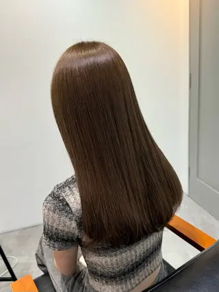 ロング カラー ヘアアレンジ ブリーチなしカラー /ベージュ/安形翔のヘアスタイル