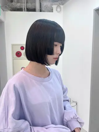 ショート レイヤー🩵透明感 ೀユイ🌙のヘアスタイル