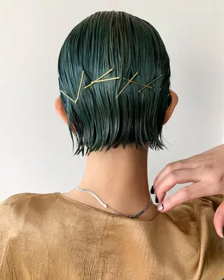 ショート カラー ヘアアレンジ ANY／SUE 千葉パーマのヘアスタイル